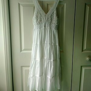 J Gee M OffWhite Dress W/Tie - Like New