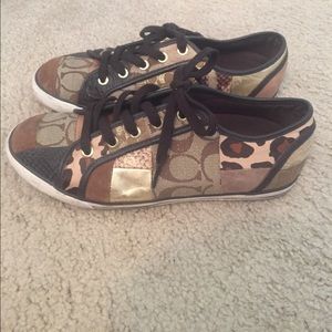 Coach patchwork shoes