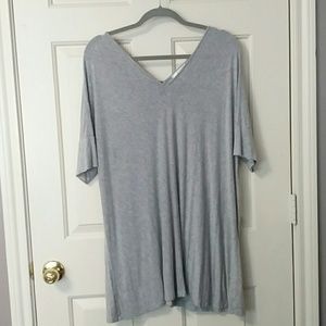 Flowy gray modern top