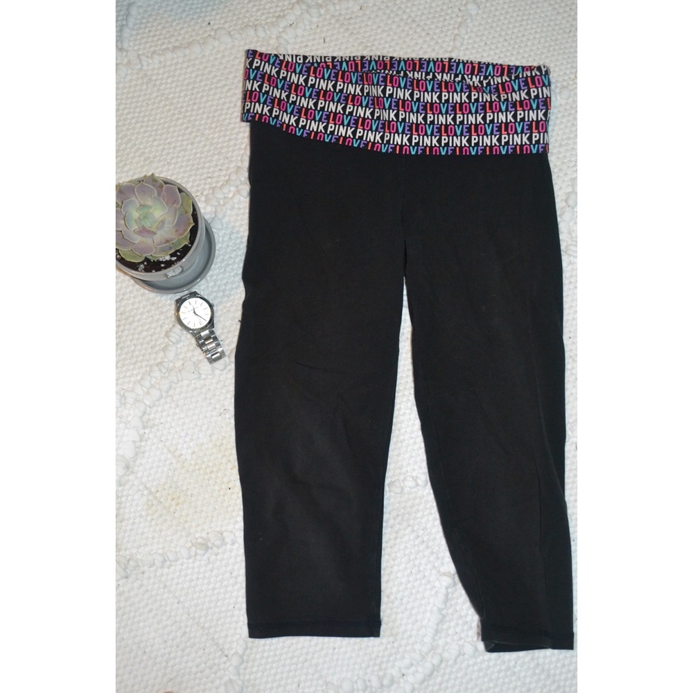 VSPINK - orange, pink, purple & blue capri legging