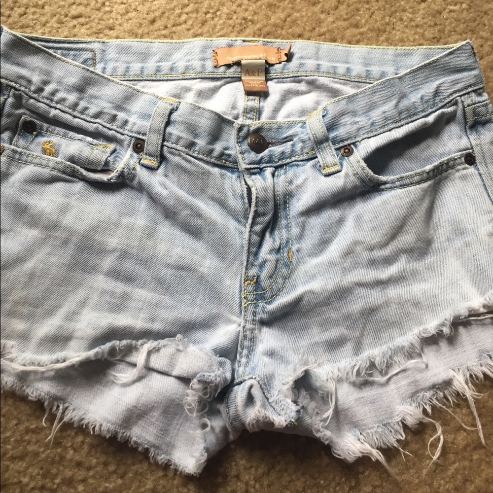 Abercrombie and fitch jean shorts