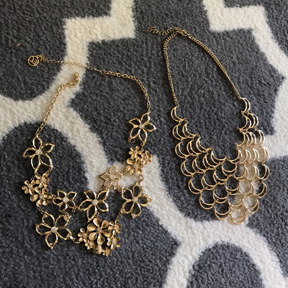 Macy's Gold Statement Necklace Bundle