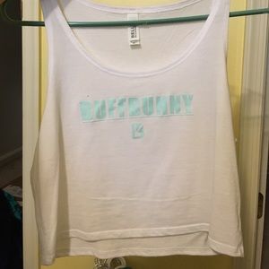 Buffbunny White/Mint Crop Top