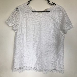 J. Crew Factory Lace Shirt