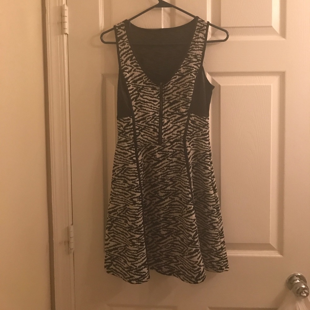A zebra pattern dress