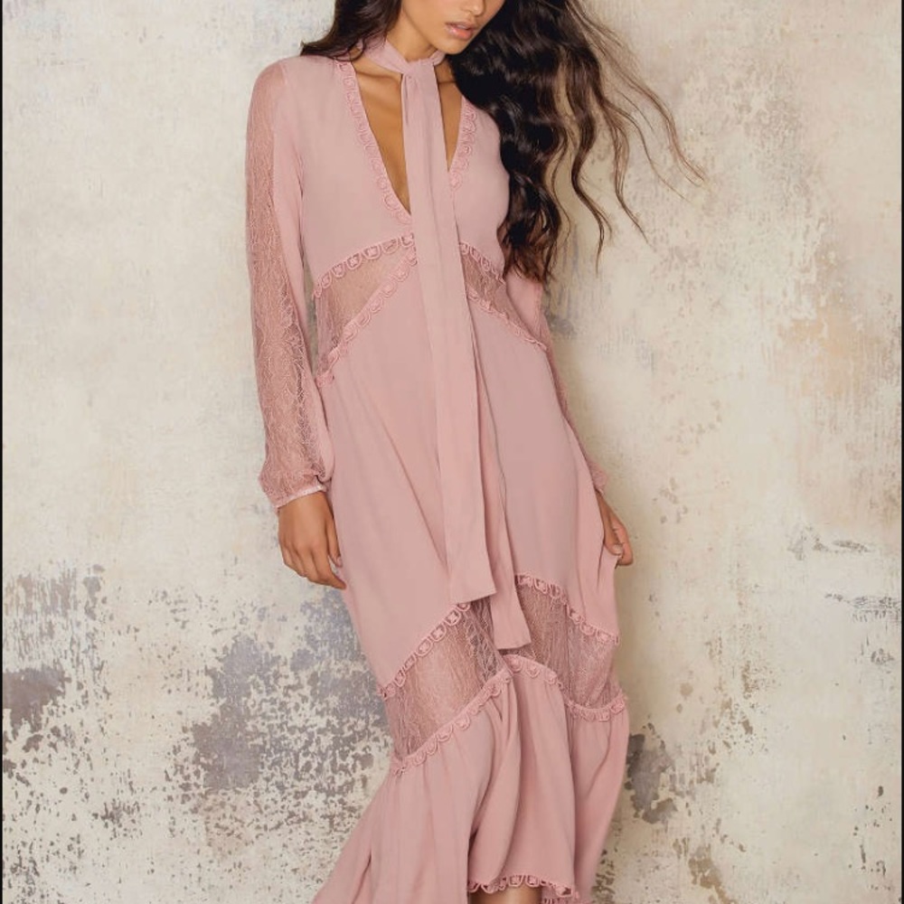 For Love and Lemons mint green lilou midi-used
