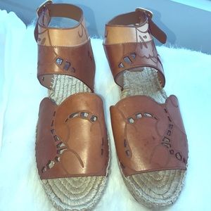 Chloe Tuscan Laser Flower Espadrilles