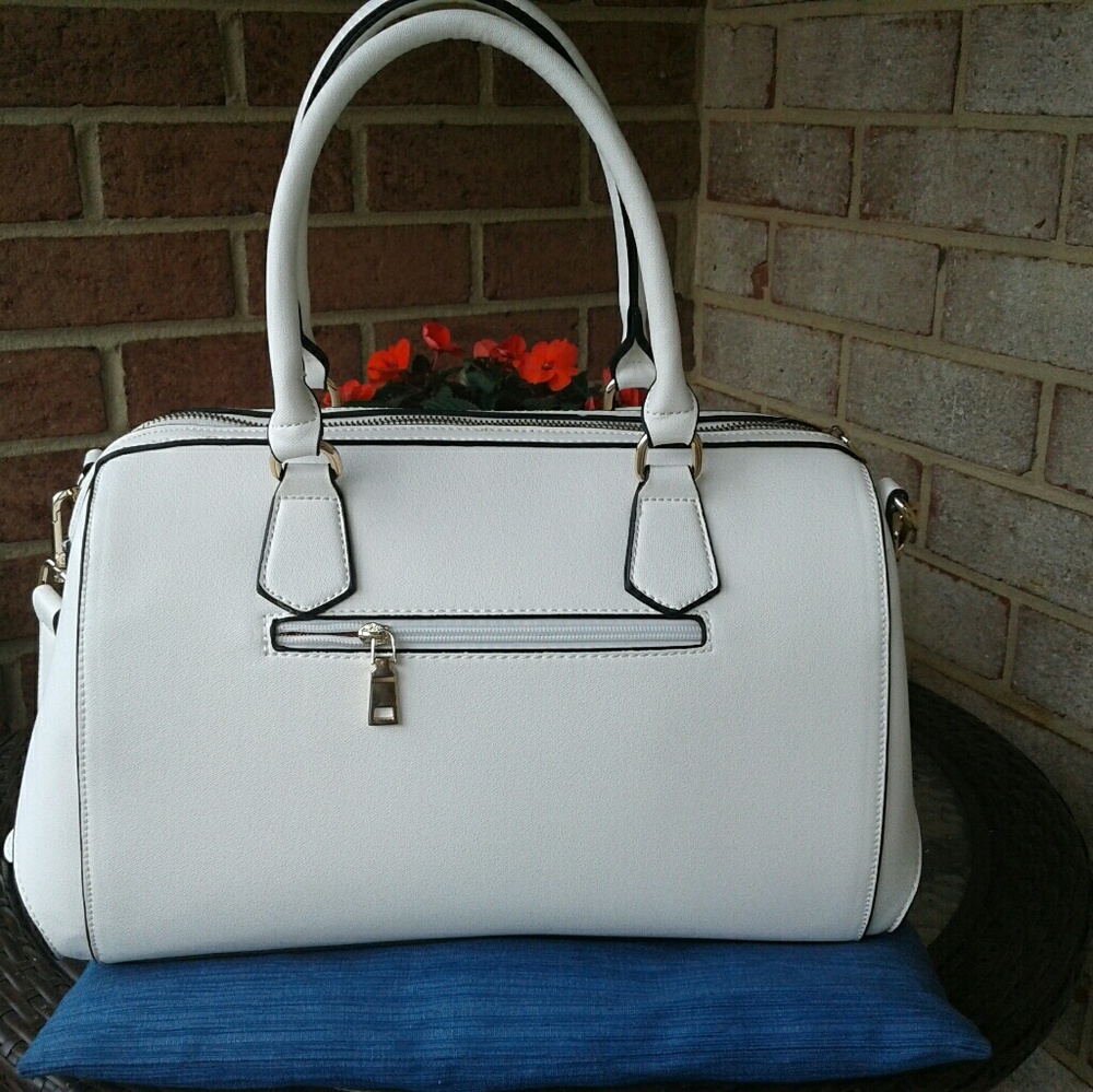 White Satchel Purse