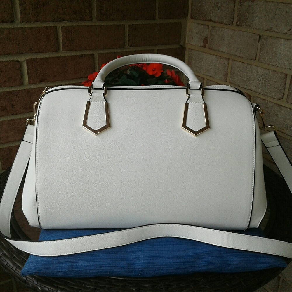 White Satchel Purse - Picture 2 of 5