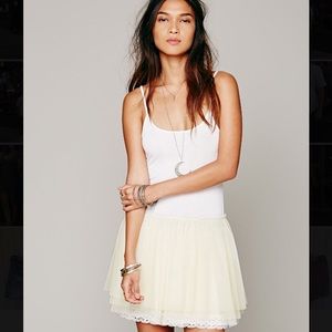 Free People tulle slip dress