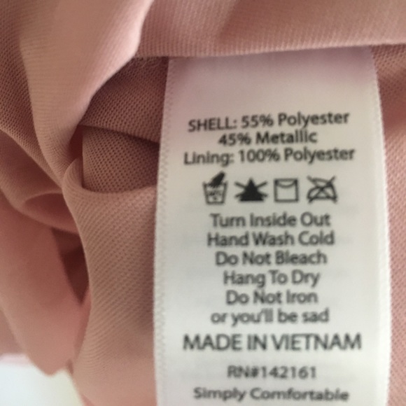 New! LulaRoe Elegant Pink and Gold Lola - Picture 3 of 4