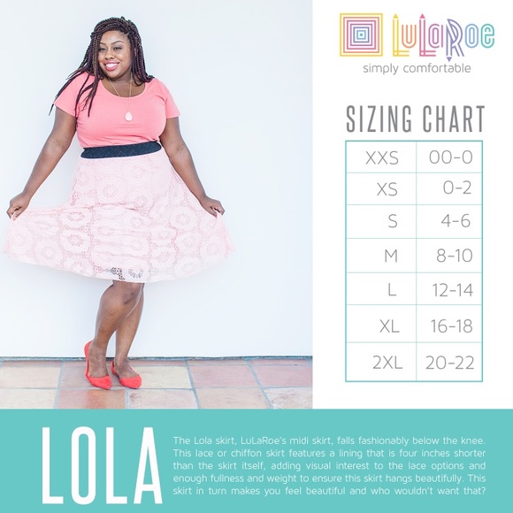 New! LulaRoe Elegant Pink and Gold Lola - Picture 4 of 4