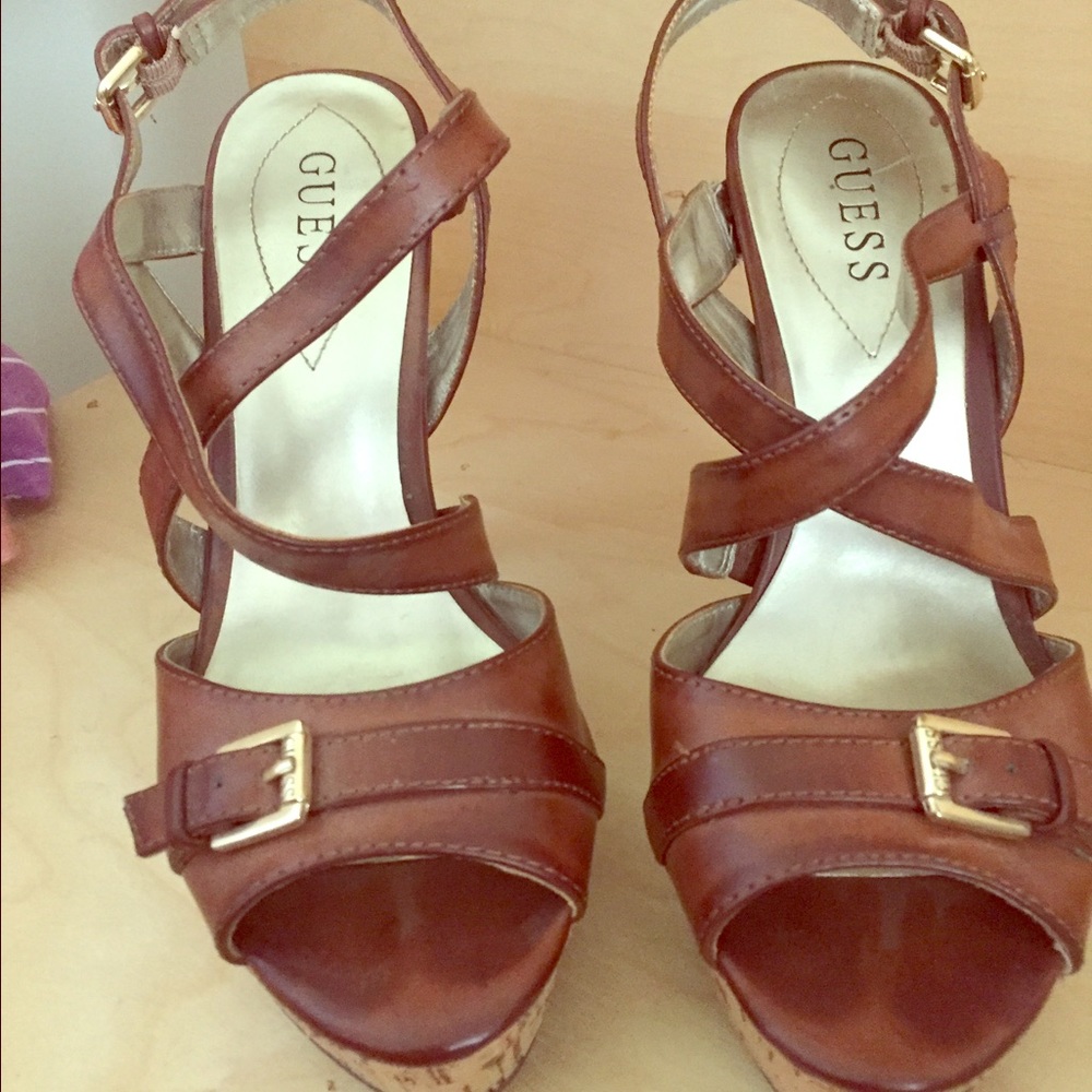 Guess platform heels