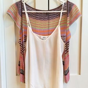 Free People Short-Sleeved Knit Sweater