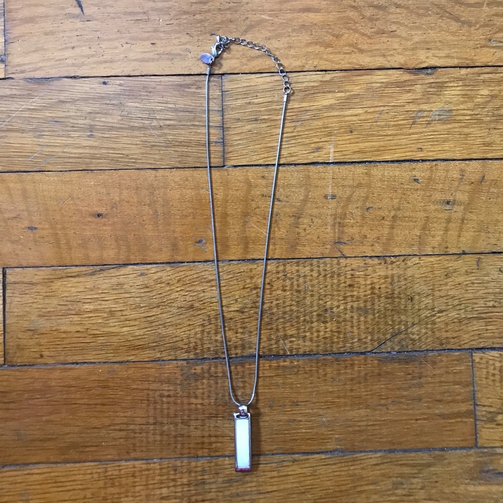 Lia Sophia mother of pearl reversible necklace