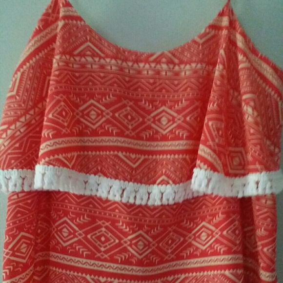 CL ❤️ 22 Boho Pink and Lace Tribal Dress - Picture 2 of 5