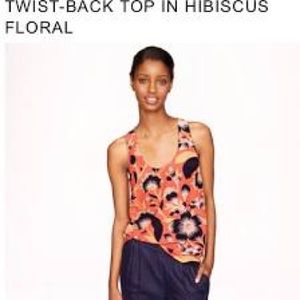 J.Crew Hibiscus Blouse