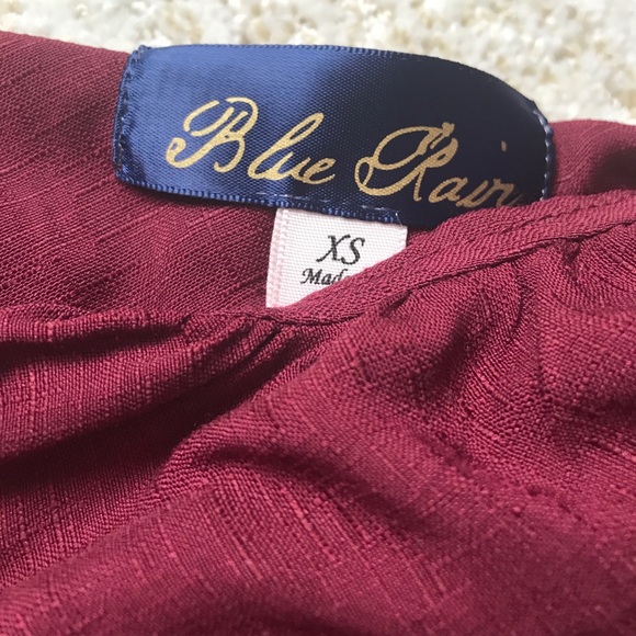 Red One-Shoulder Embroidered Top - Picture 2 of 3