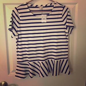 J. Crew Factory Tops - NWT J. Crew peplum top J. Crew Factory Tops - NWT J. Crew peplum top