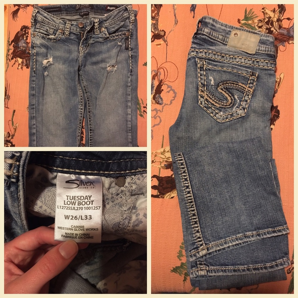 Silver jeans