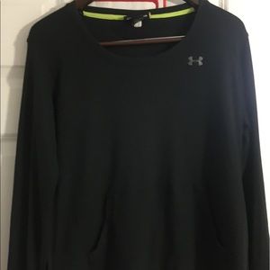 Under armor black long sleeve shirt with pockets