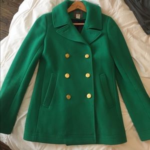 J Crew Stadium Cloth Peacoat