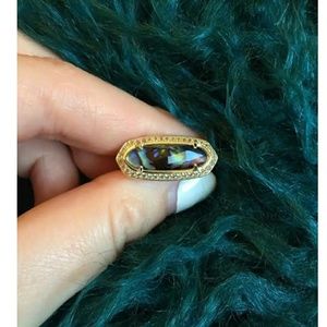 Kendra Scott Arielle Ring In Abalone Shell  size 8