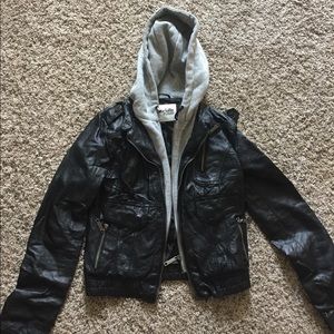 Leather Jacket/Hoodie