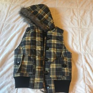 Plaid vest
