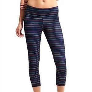 Athleta Multi Stripe Sonar Capri