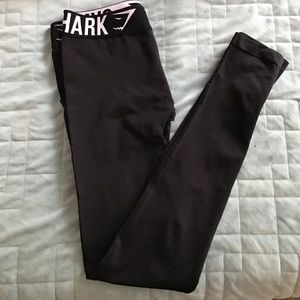 Gymshark black and white fit leggings.