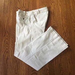 J. Crew white denim
