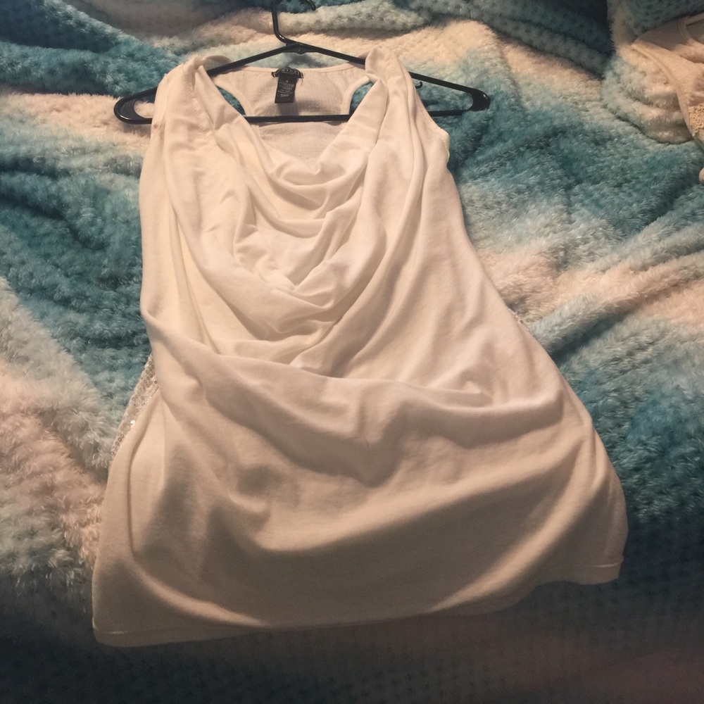 Sequined top.