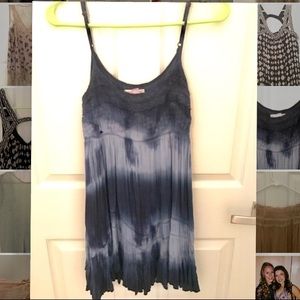 Billabong blue tie die dress
