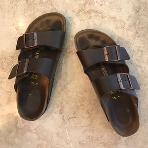 Dark Brown Arizona Birko-Flor Birkenstocks
