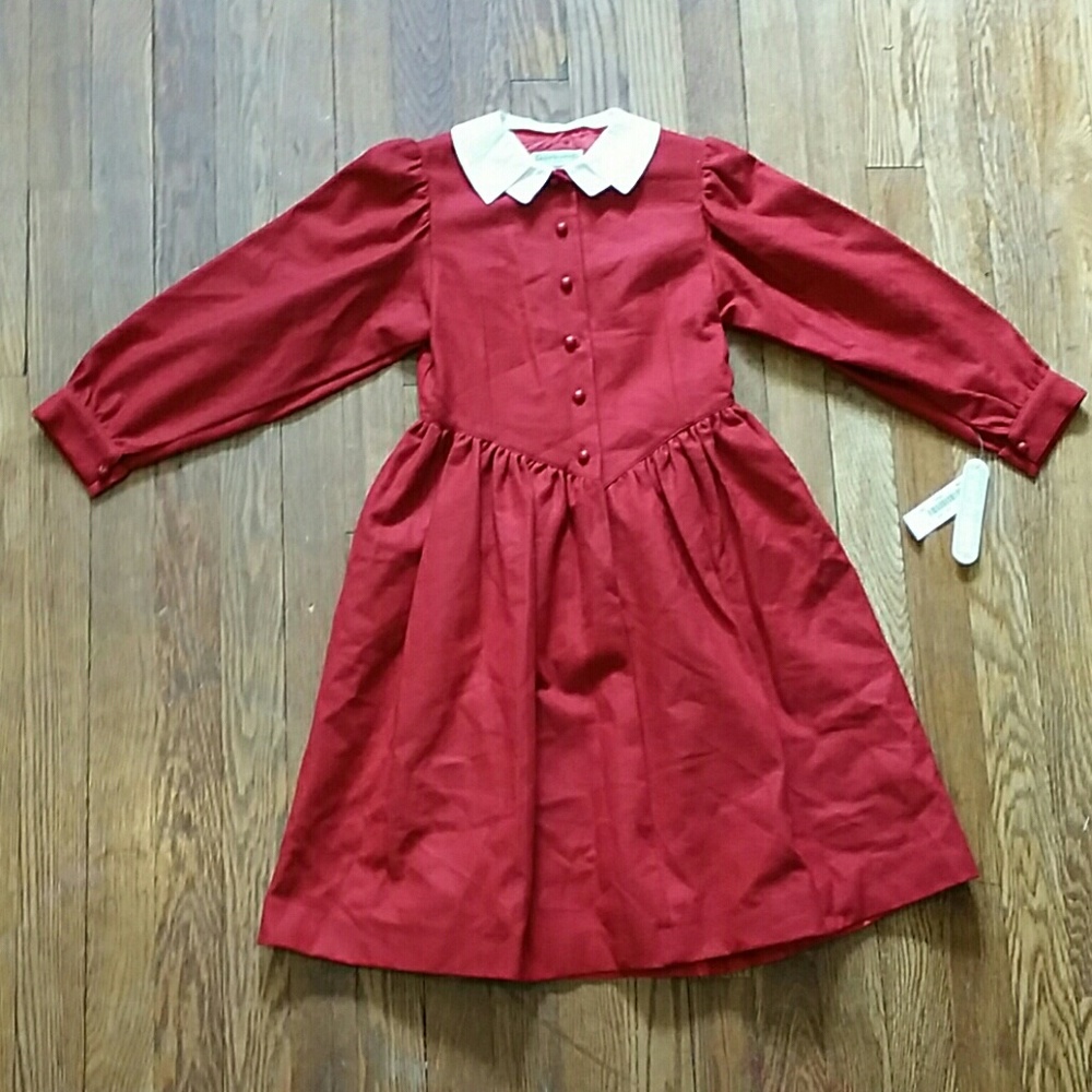 NEW Vintage Cacharel Paris Girls Wool Dress