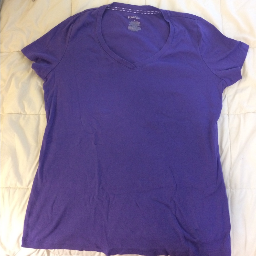 Purple v neck