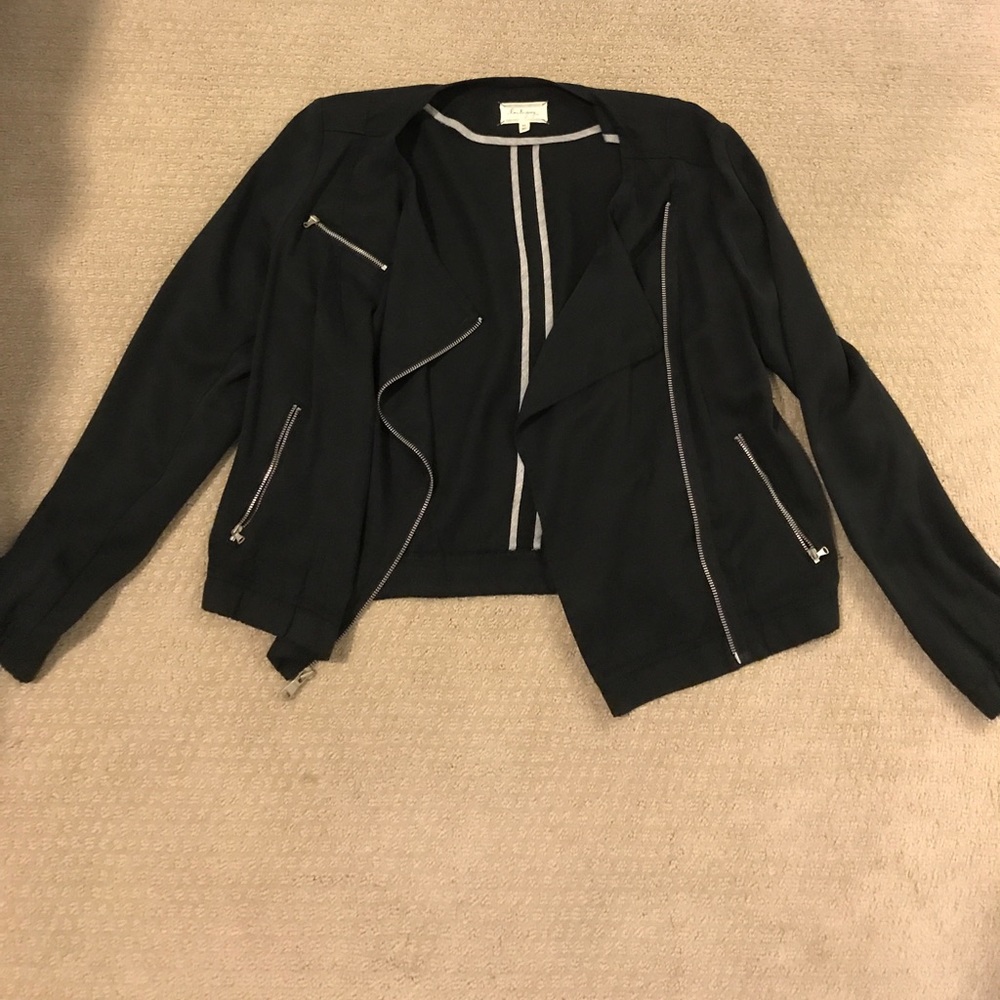 Black Lou & Grey lightweight bomber jacket