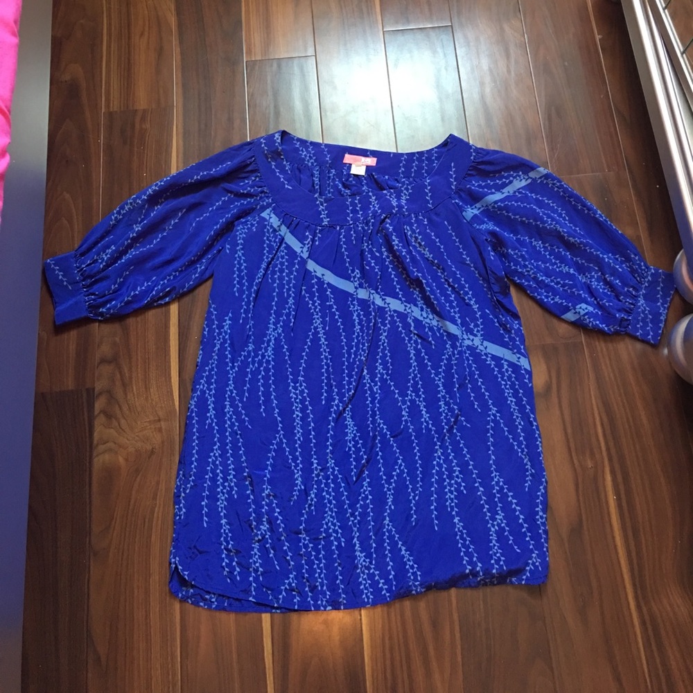 Royal blue float blouse