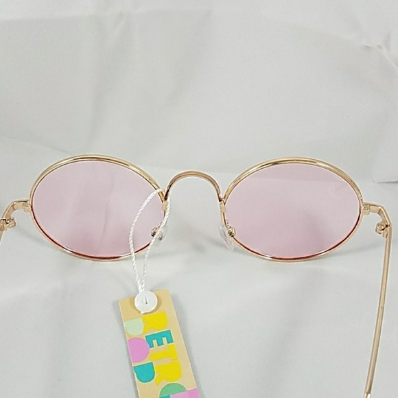 Round Pink Lens with Rose Metal frame Sunglasses - Picture 6 of 6