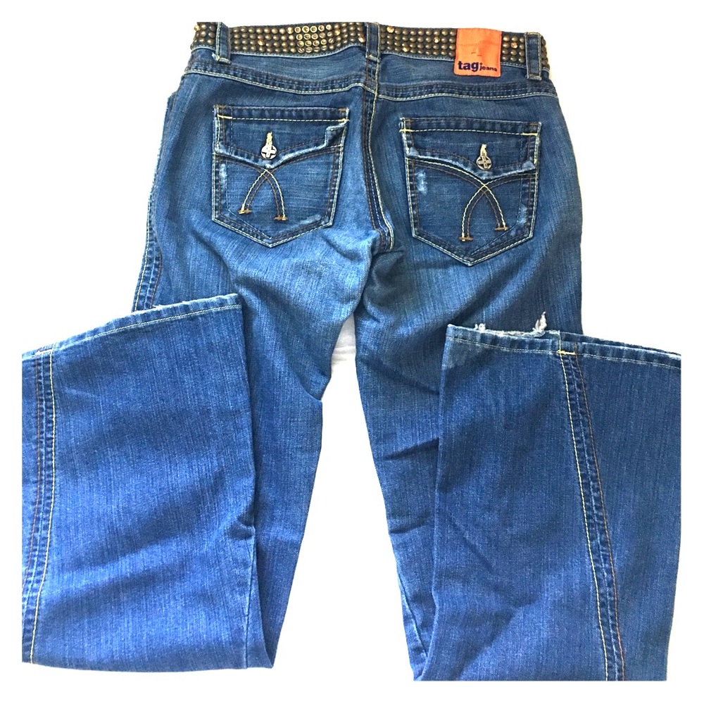 Tag Jeans with Nail heads