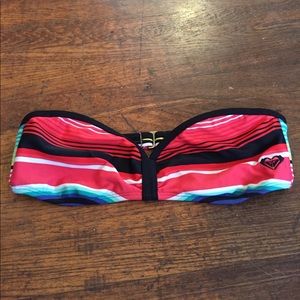 Roxy Swim strapless bikini top, size M