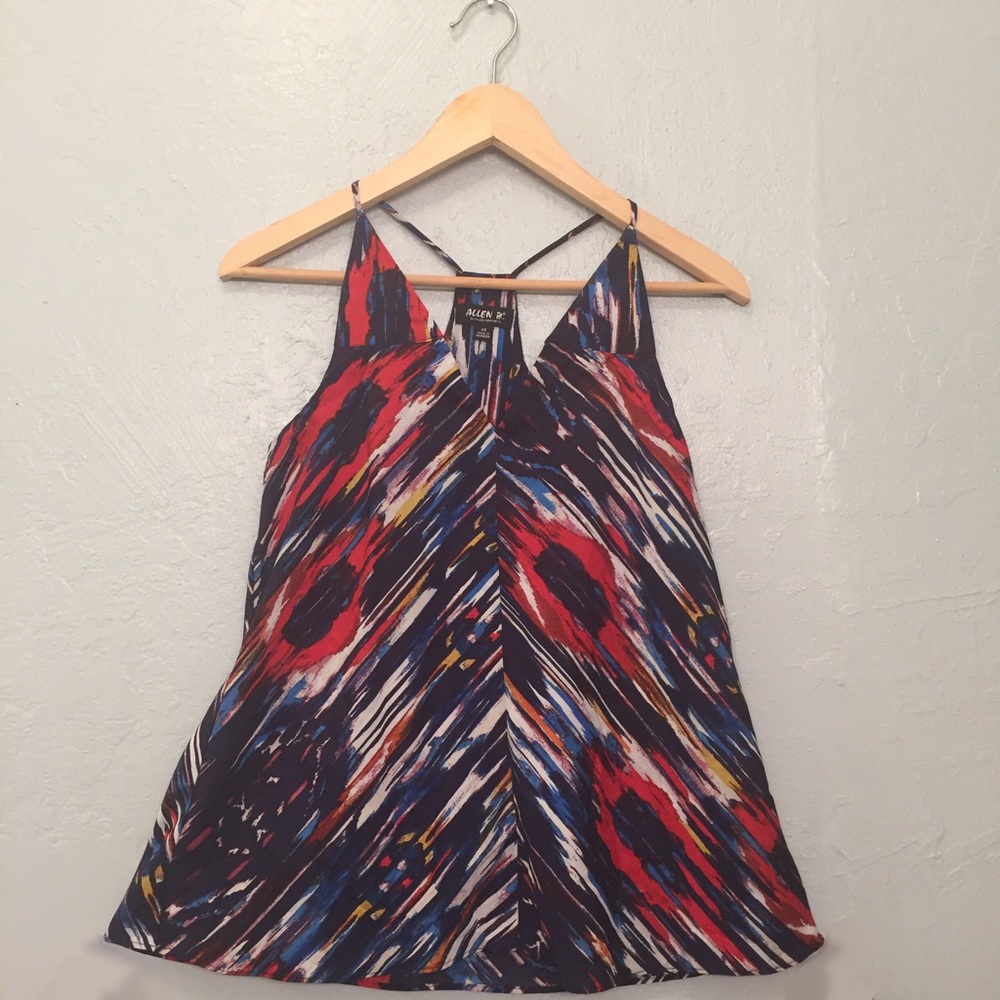 MULTICOLORED PRINT V NECK TANK TOP 🚨 PRICE DROP