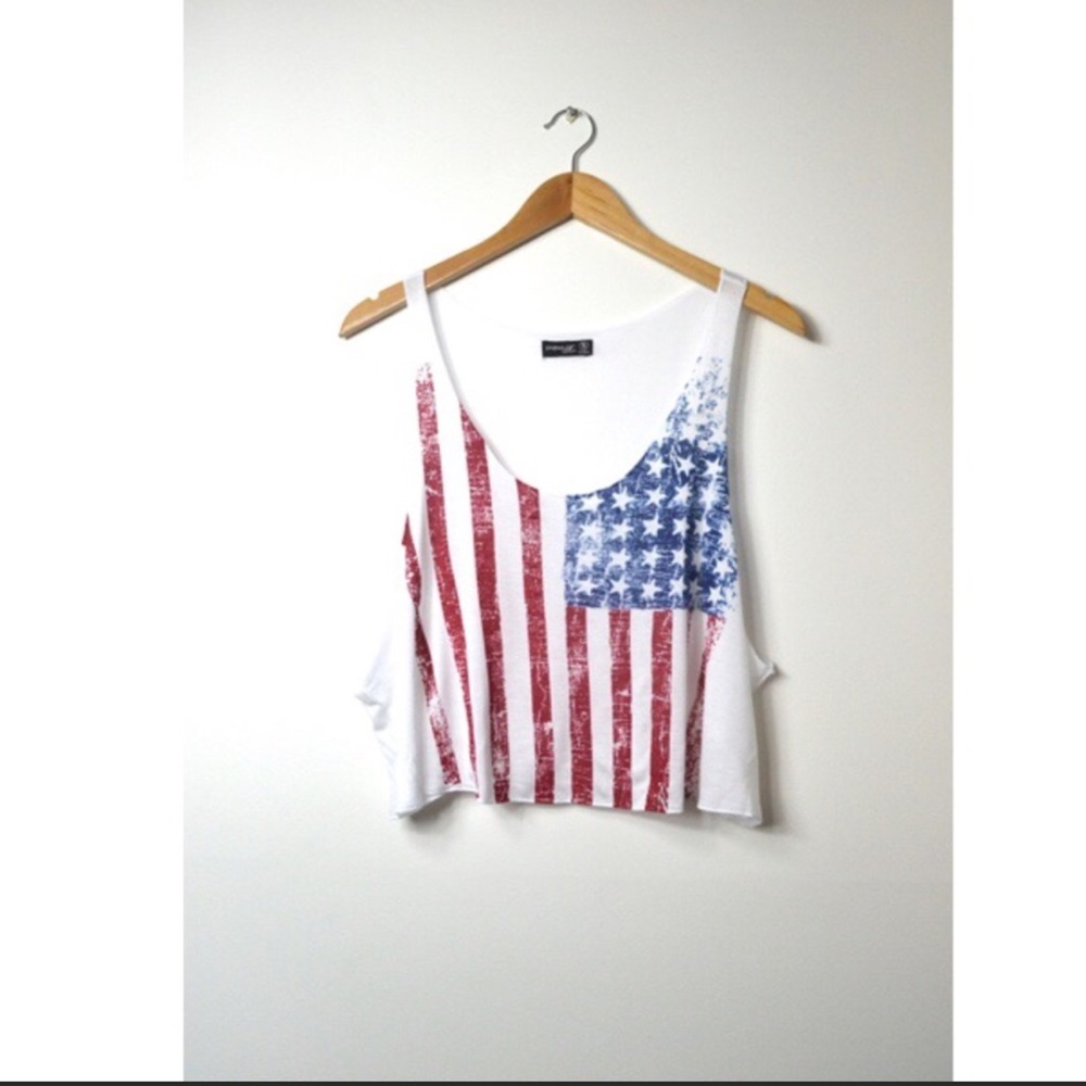🇺🇸🇺🇸American flag crop top