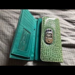 Faux alligator wallet