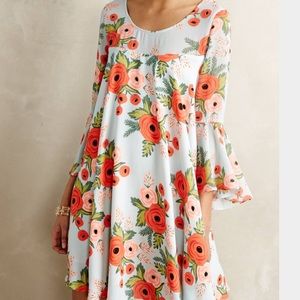 Paper crown Anthropologie dress