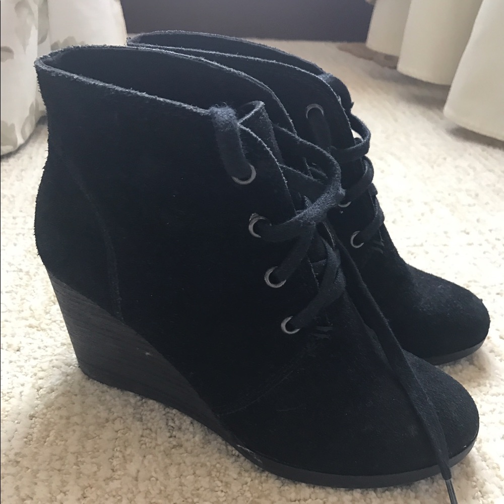 Lucky Brand Black Ankle Boots