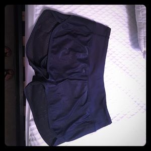 Navy lulu lemon running shorts