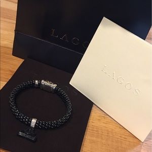 Lagos Black Caviar Single Diamond Station