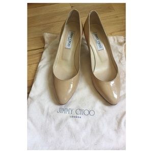 Jimmy Choo nude Irena 65mm pump 38.5